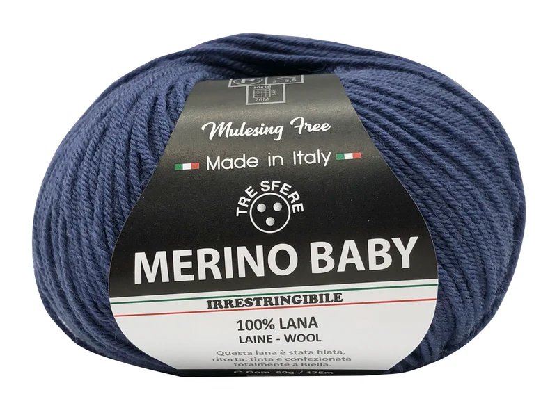Lana merino baby | cf 500 gr | 100% lana extra morbida
