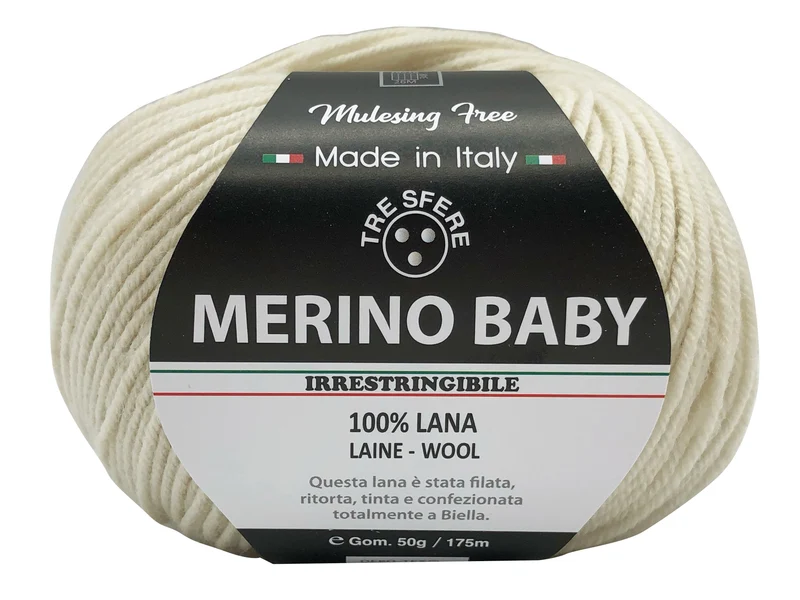 Lana merino baby | cf 500 gr | 100% lana extra morbida