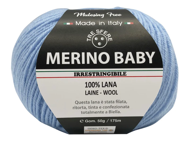 Lana merino baby | cf 500 gr | 100% lana extra morbida