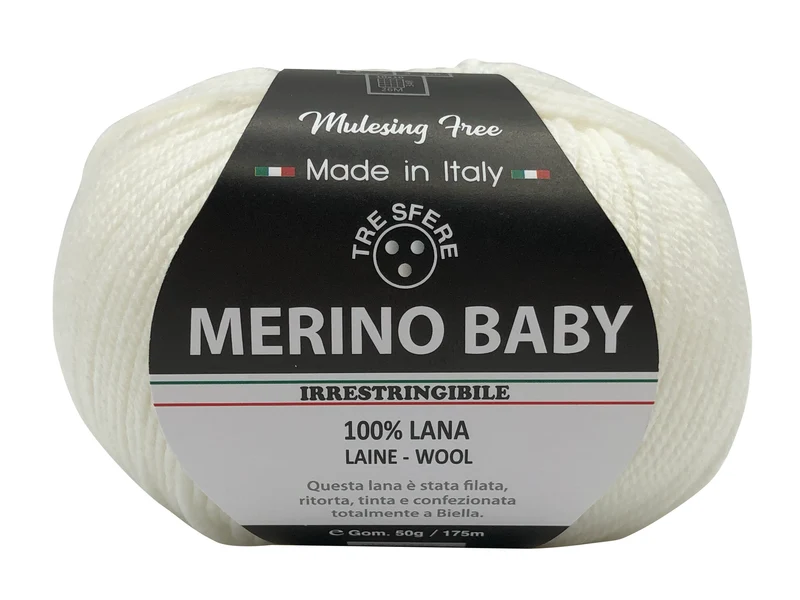 Lana merino baby | cf 500 gr | 100% lana extra morbida