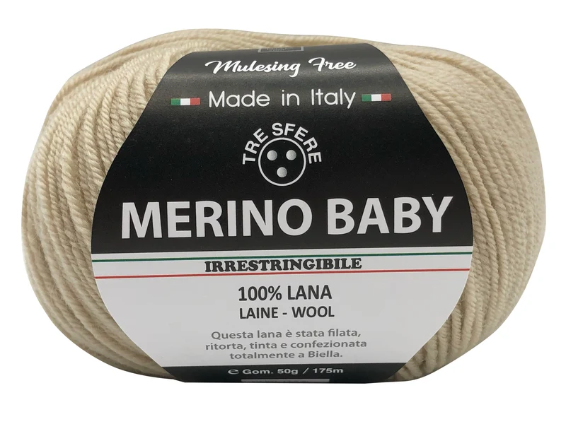 Lana merino baby | cf 500 gr | 100% lana extra morbida