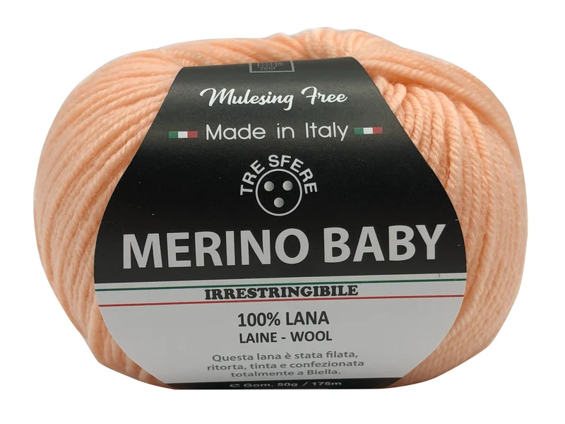Lana merino baby | cf 500 gr | 100% lana extra morbida