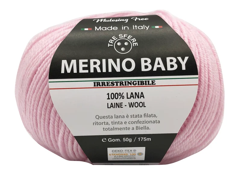 Lana merino baby | cf 500 gr | 100% lana extra morbida