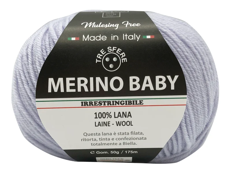 Lana merino baby | cf 500 gr | 100% lana extra morbida