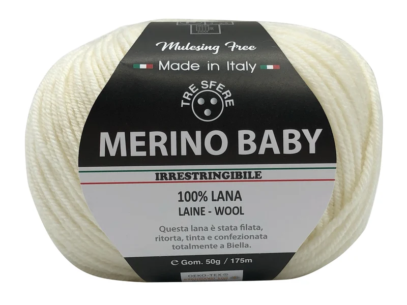 Lana merino baby | cf 500 gr | 100% lana extra morbida