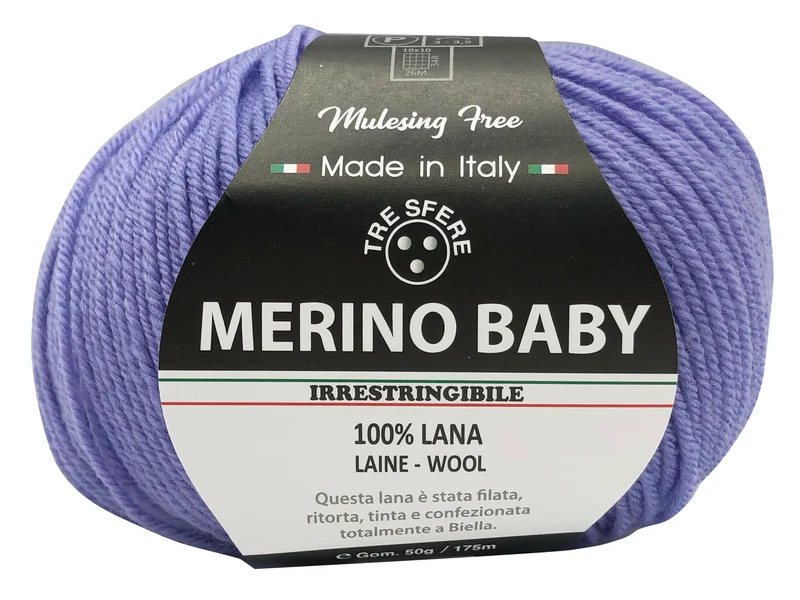 Lana merino baby | cf 500 gr | 100% lana extra morbida