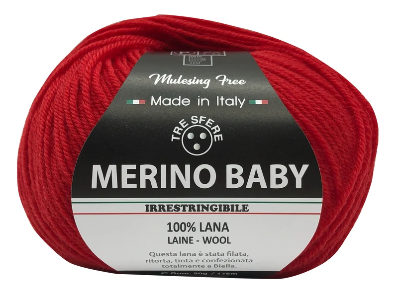 Lana merino baby | cf 500 gr | 100% lana extra morbida