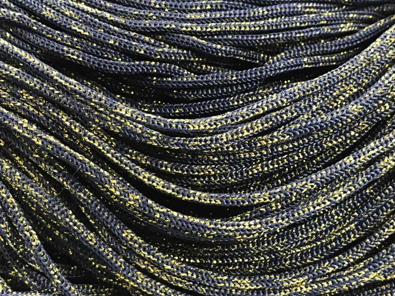 Cordino swan black glitter | cf 500 gr | borse e uncinetto