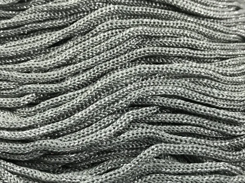 Cordino swan black glitter | cf 500 gr | borse e uncinetto