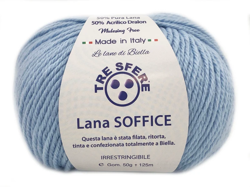 Filato lana soffice | cf 500 gr | 50% lana 50% acrilico