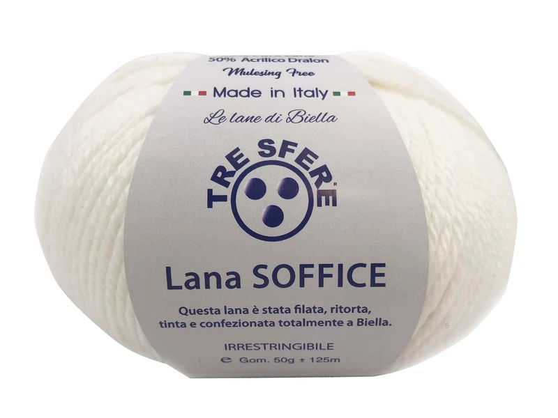Filato lana soffice | cf 500 gr | 50% lana 50% acrilico