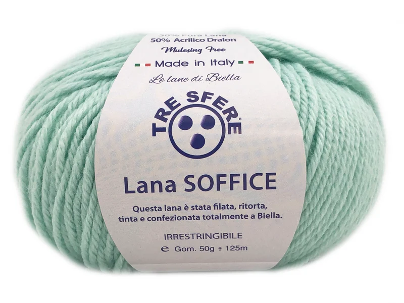 Filato lana soffice | cf 500 gr | 50% lana 50% acrilico