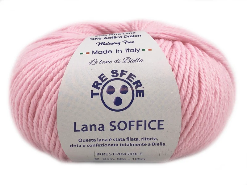 Filato lana soffice | cf 500 gr | 50% lana 50% acrilico