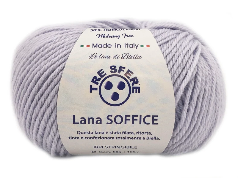 Filato lana soffice | cf 500 gr | 50% lana 50% acrilico