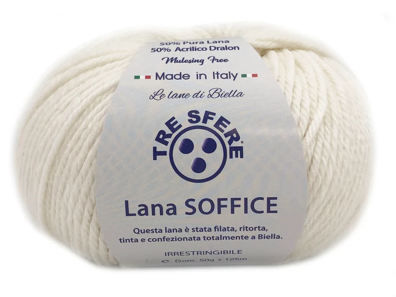 Filato lana soffice | cf 500 gr | 50% lana 50% acrilico