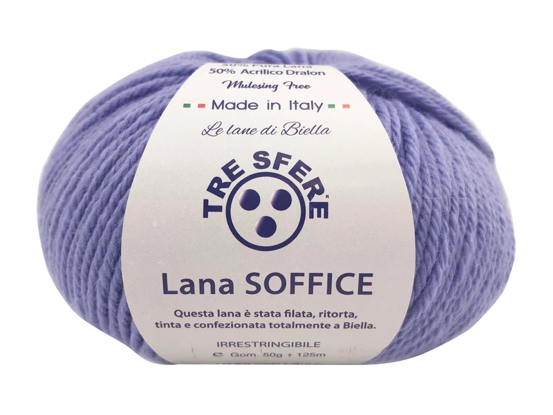 Filato lana soffice | cf 500 gr | 50% lana 50% acrilico
