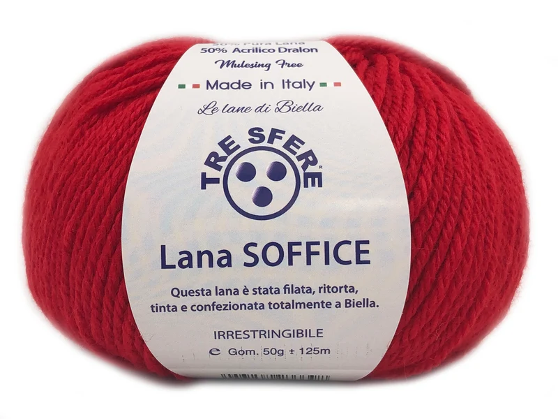 Filato lana soffice | cf 500 gr | 50% lana 50% acrilico