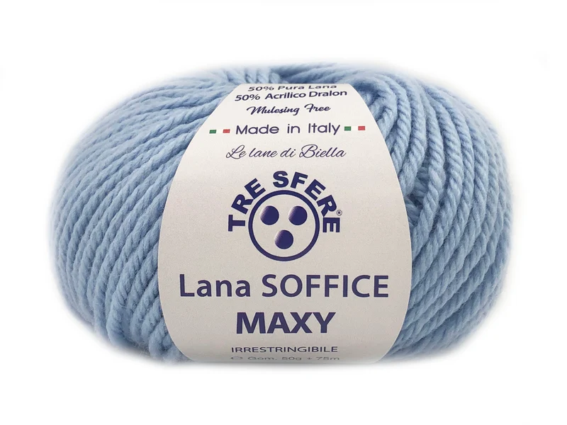 Filato lana soffice maxy | cf 500 gr | 50% lana 50% acrilico