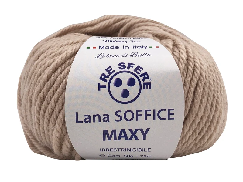 Filato lana soffice maxy | cf 500 gr | 50% lana 50% acrilico
