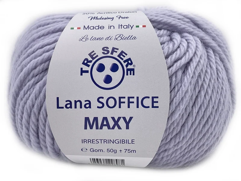Filato lana soffice maxy | cf 500 gr | 50% lana 50% acrilico
