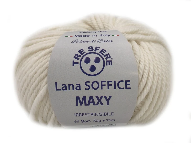 Filato lana soffice maxy | cf 500 gr | 50% lana 50% acrilico