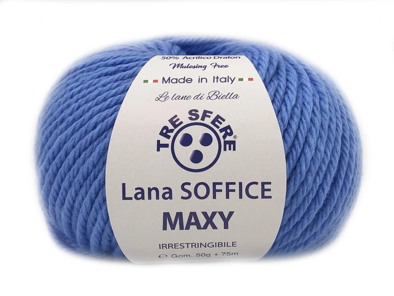 Filato lana soffice maxy | cf 500 gr | 50% lana 50% acrilico