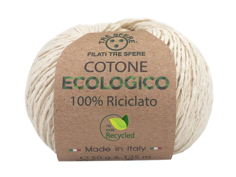 Filato cotone ecologico | cf 500 gr | 80% cotone 20% poliestere