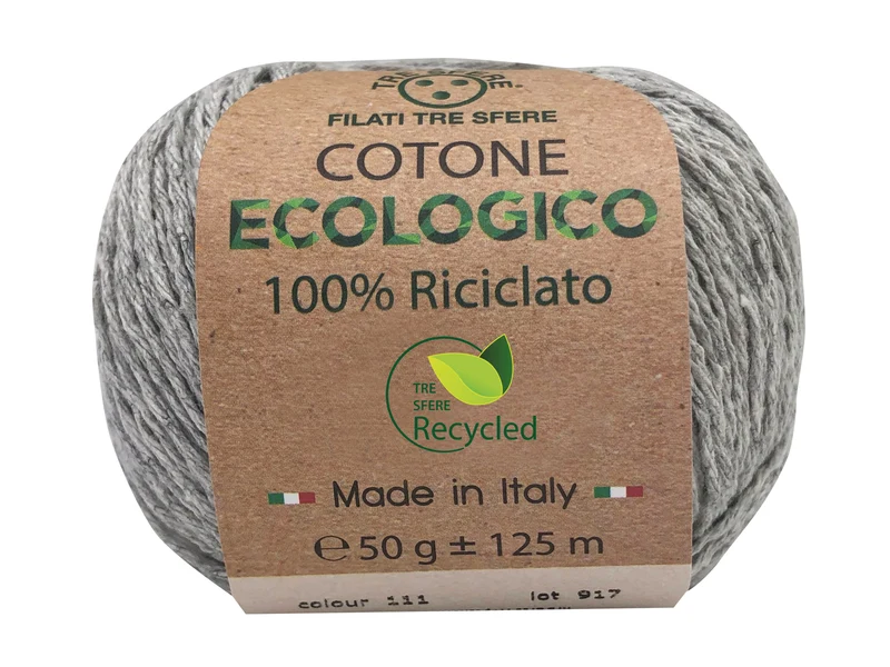 Filato cotone ecologico | cf 500 gr | 80% cotone 20% poliestere