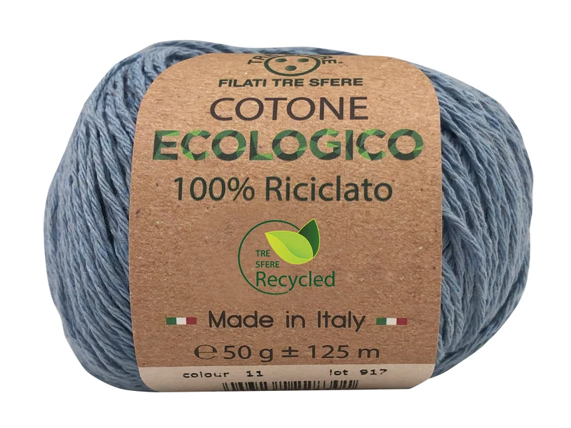 Filato cotone ecologico | cf 500 gr | 80% cotone 20% poliestere