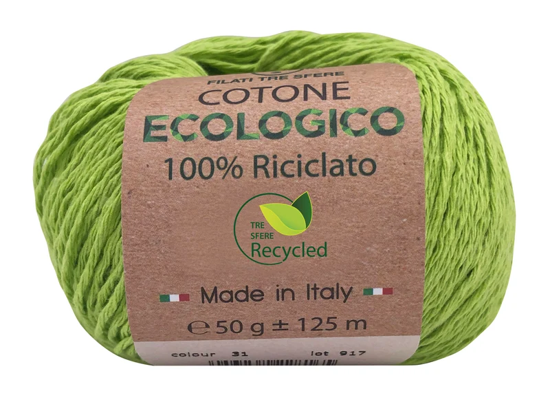 Filato cotone ecologico | cf 500 gr | 80% cotone 20% poliestere