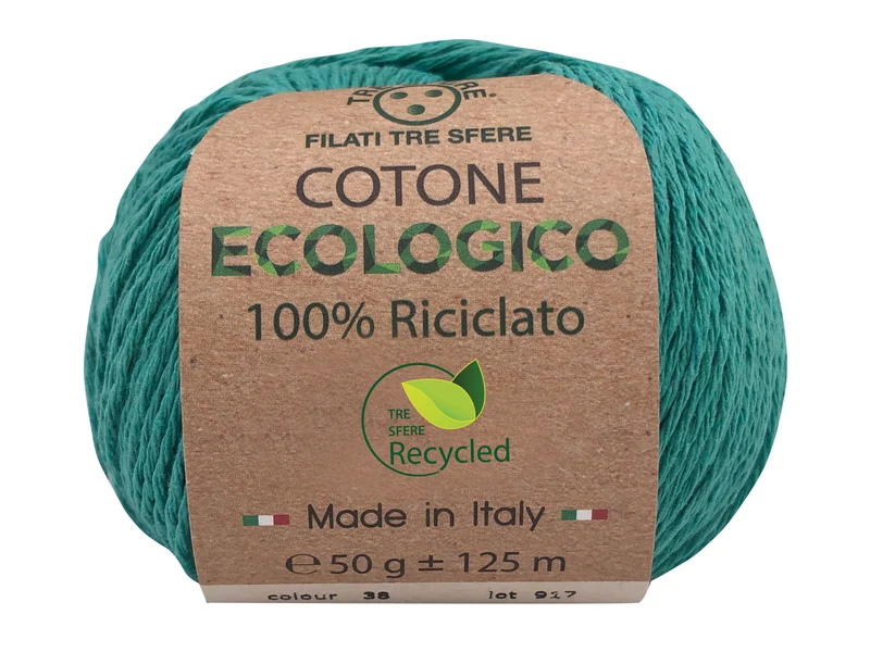 Filato cotone ecologico | cf 500 gr | 80% cotone 20% poliestere