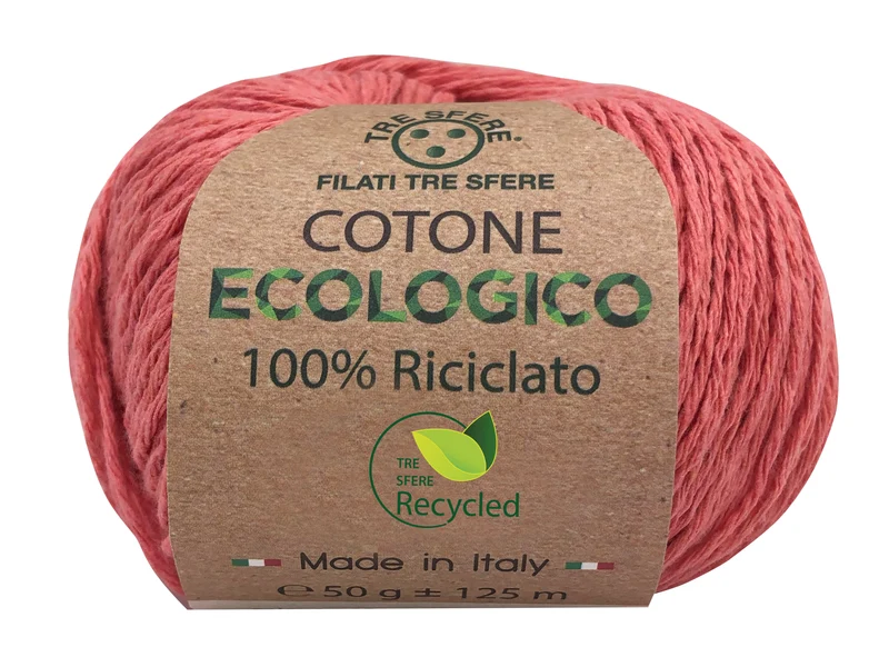 Filato cotone ecologico | cf 500 gr | 80% cotone 20% poliestere