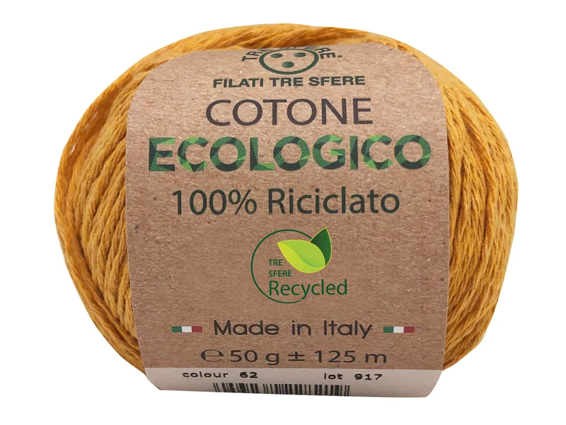 Filato cotone ecologico | cf 500 gr | 80% cotone 20% poliestere