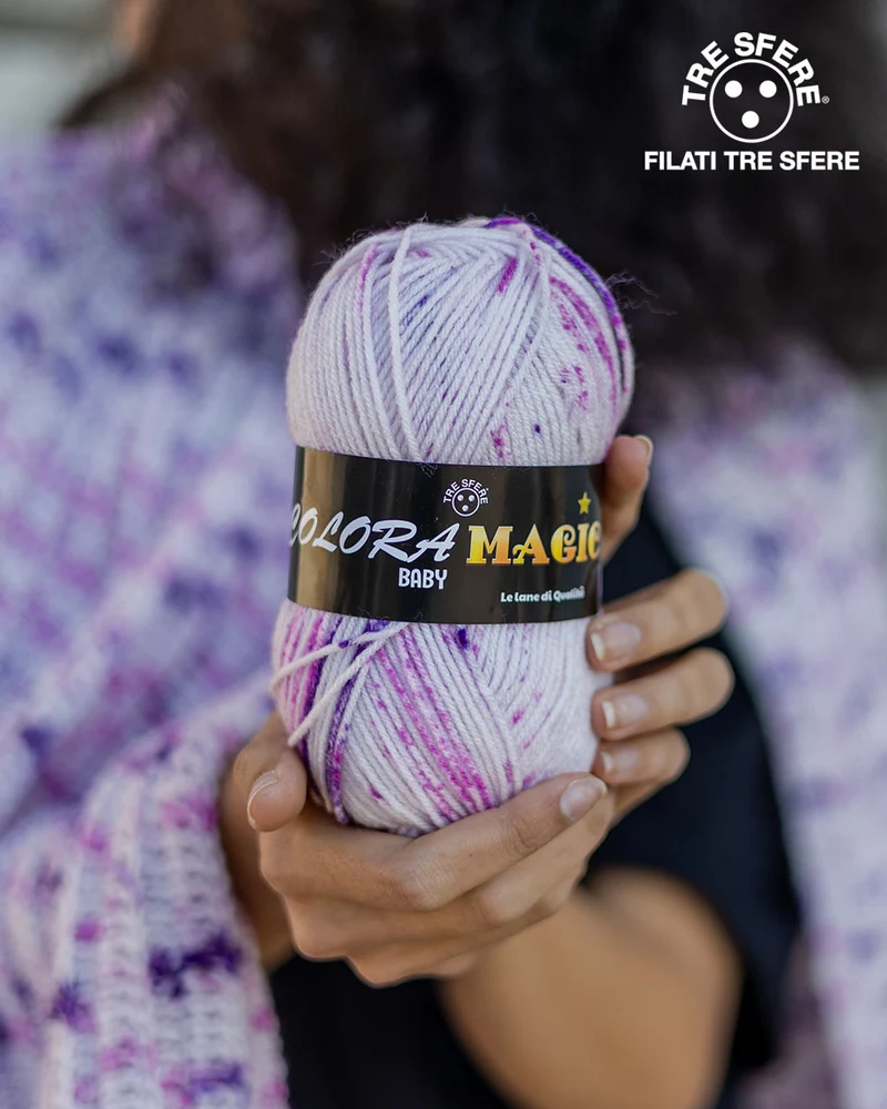 Filato lana colora baby magic | cf 250 gr | 100% acrilico
