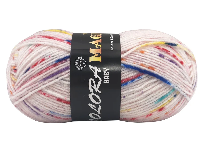 Filato lana colora baby magic | cf 250 gr | 100% acrilico