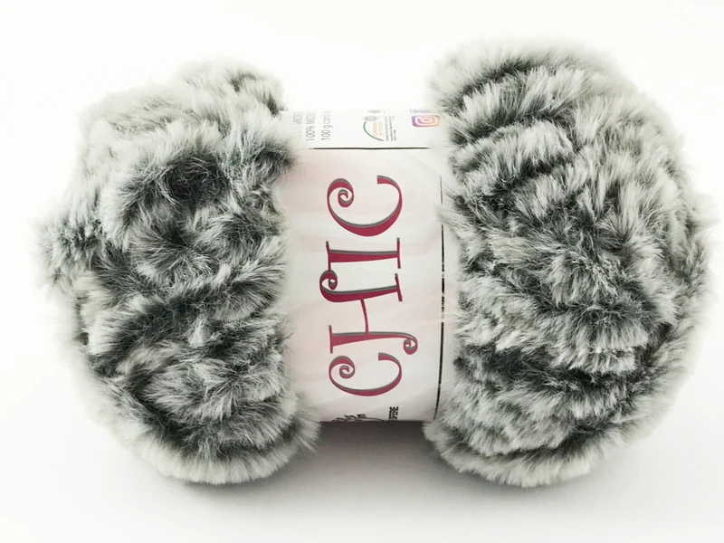Lana chic 100% poliestere | cf 500 gr | filato pelliccia ecologica