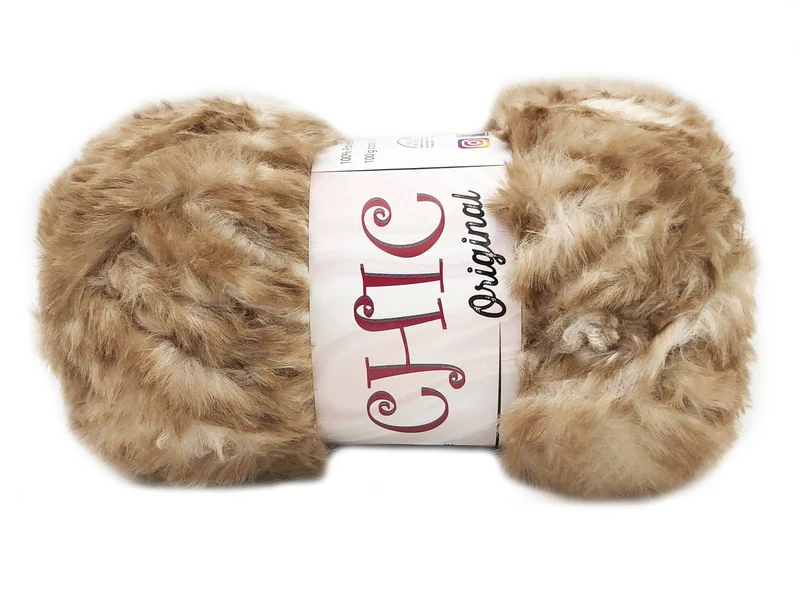 Lana chic 100% poliestere | cf 500 gr | filato pelliccia ecologica