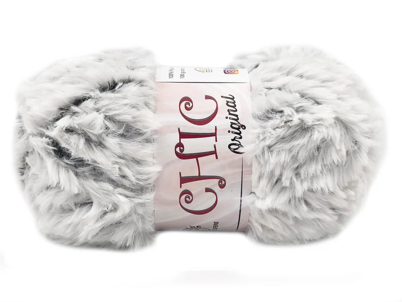 Lana chic 100% poliestere | cf 500 gr | filato pelliccia ecologica