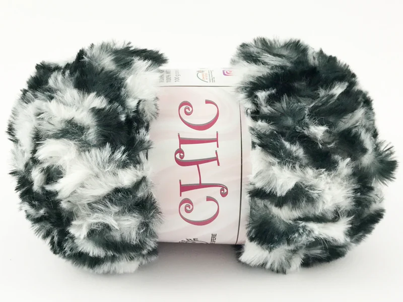 Lana chic 100% poliestere | cf 500 gr | filato pelliccia ecologica