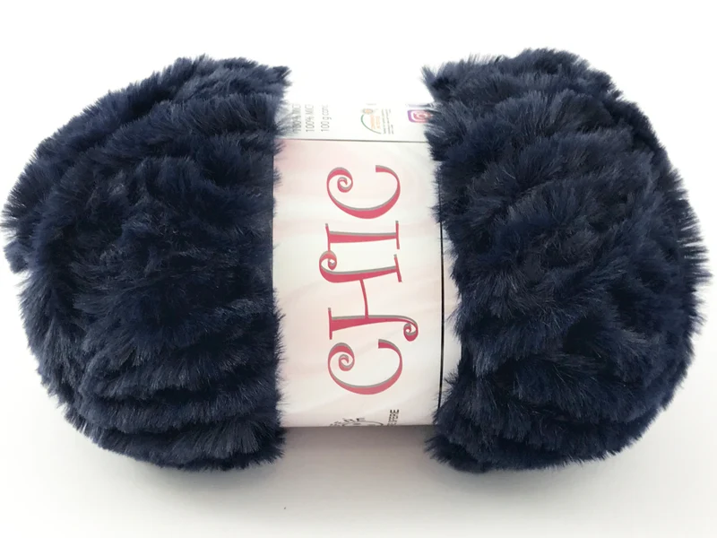 Lana chic 100% poliestere | cf 500 gr | filato pelliccia ecologica