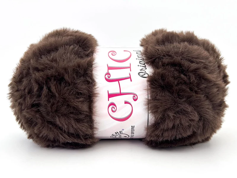 Lana chic 100% poliestere | cf 500 gr | filato pelliccia ecologica