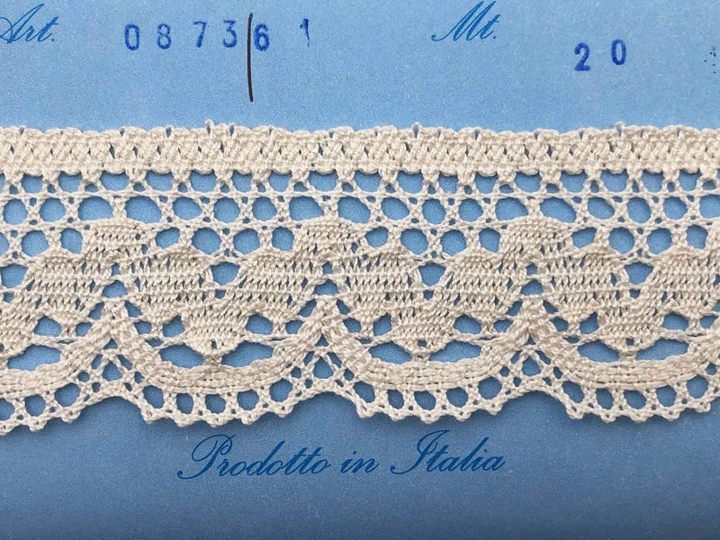 Pizzo 0873 panna cm 4,5 cf.20mt.