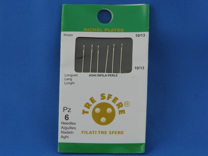 Aghi infila perle mis 10/13 cf.12 bl