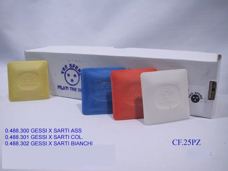 Gessi x sarti colorati cf.25pz