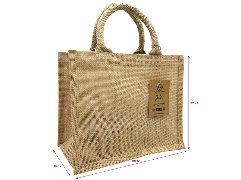 Borsa juta criss | 33x42x19 | shopper riutilizzabile