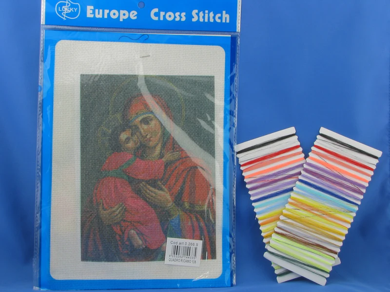 Quadro ricamo+filo cod138 cf.1pz.