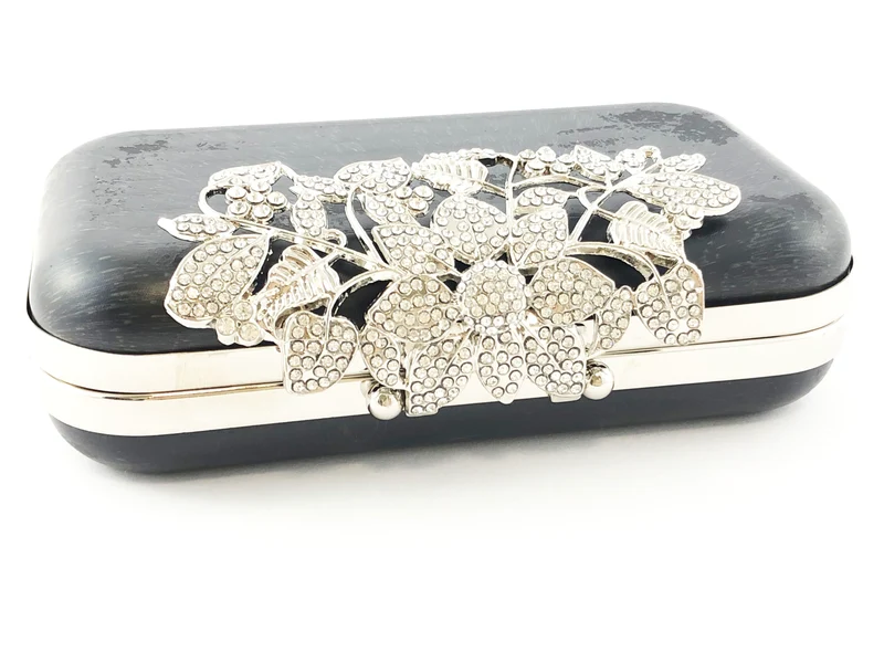 Chiusura clic clac per borse uncinetto argento |18x10,8 cm | cf 1 pz