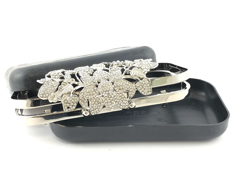 Chiusura clic clac per borse uncinetto argento |18x10,8 cm | cf 1 pz