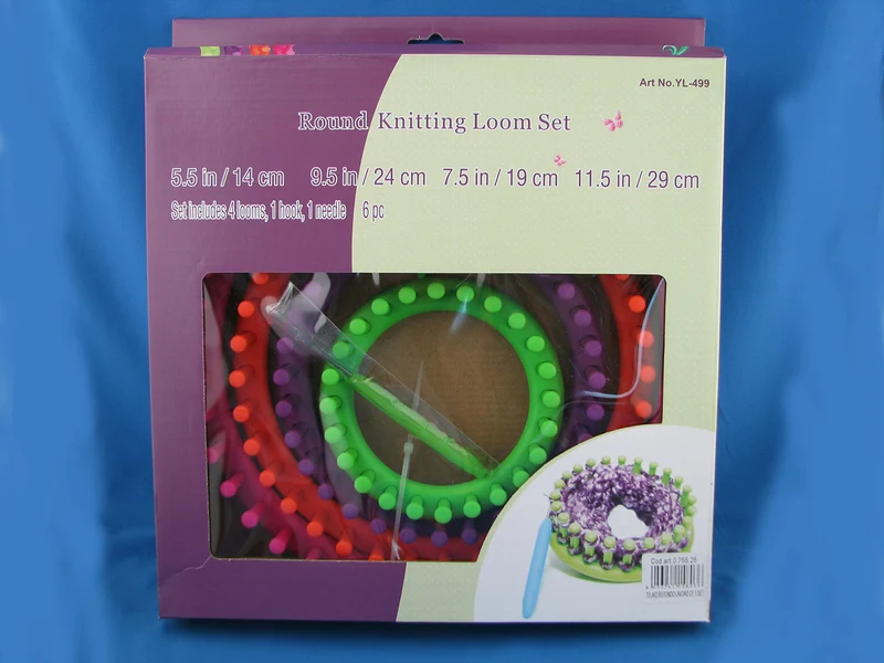 Telaio rotondo knitting loom per maglia e uncinetto | tre sfere