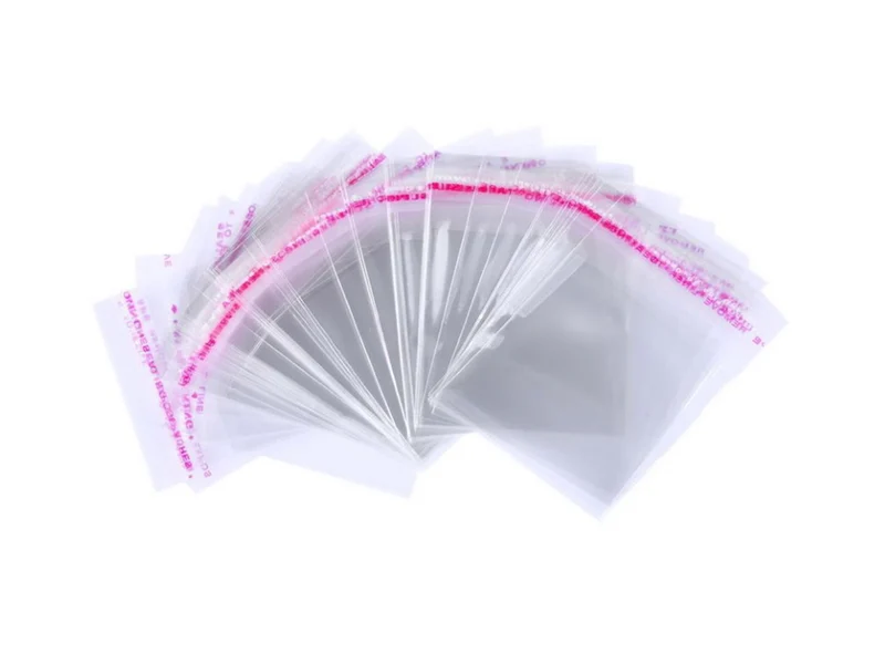 Buste plastica 25x50 con chiusura adesiva cf.50 pz